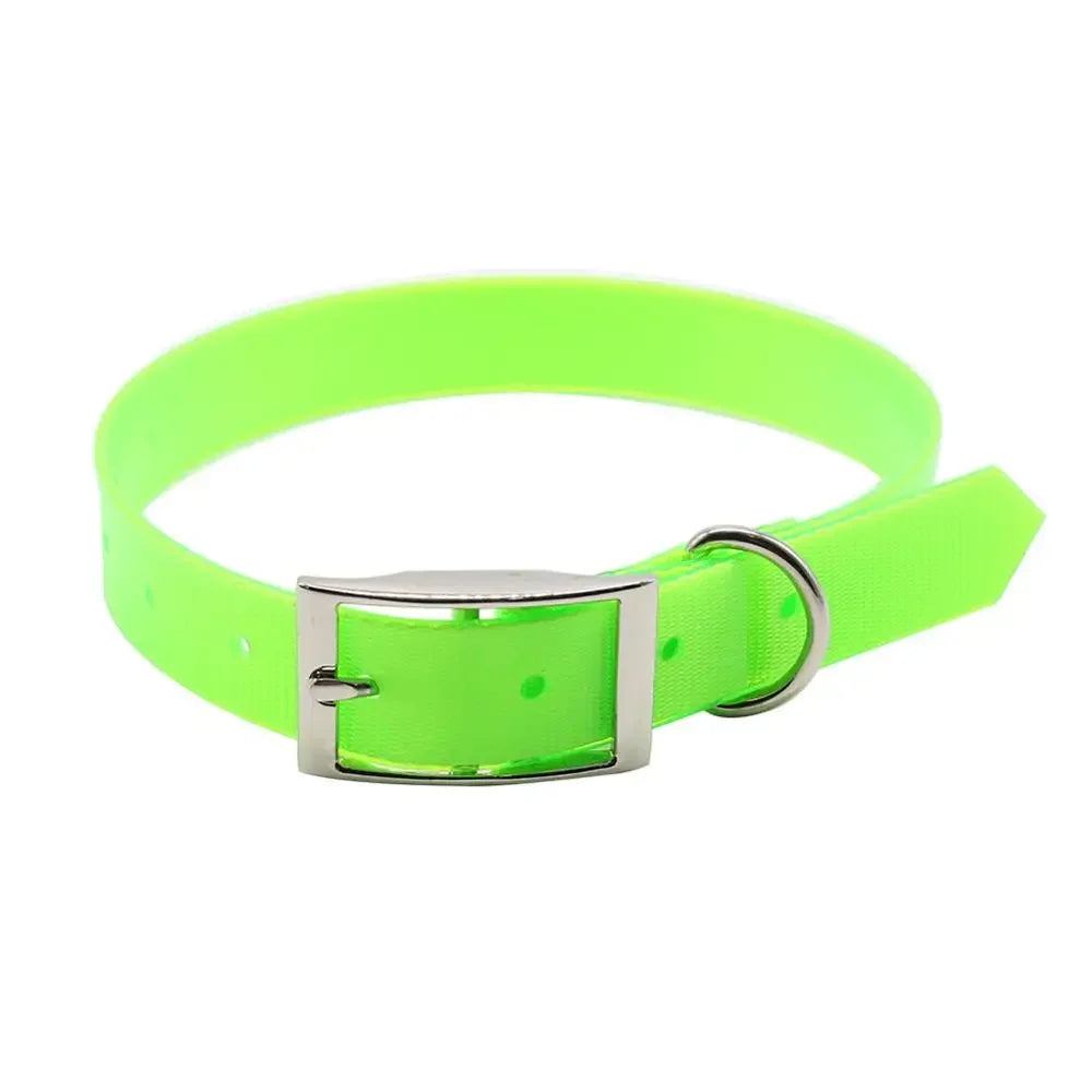 Fashion Dog Collar TPU Nylon Waterproof Easy Clean 7 Colors