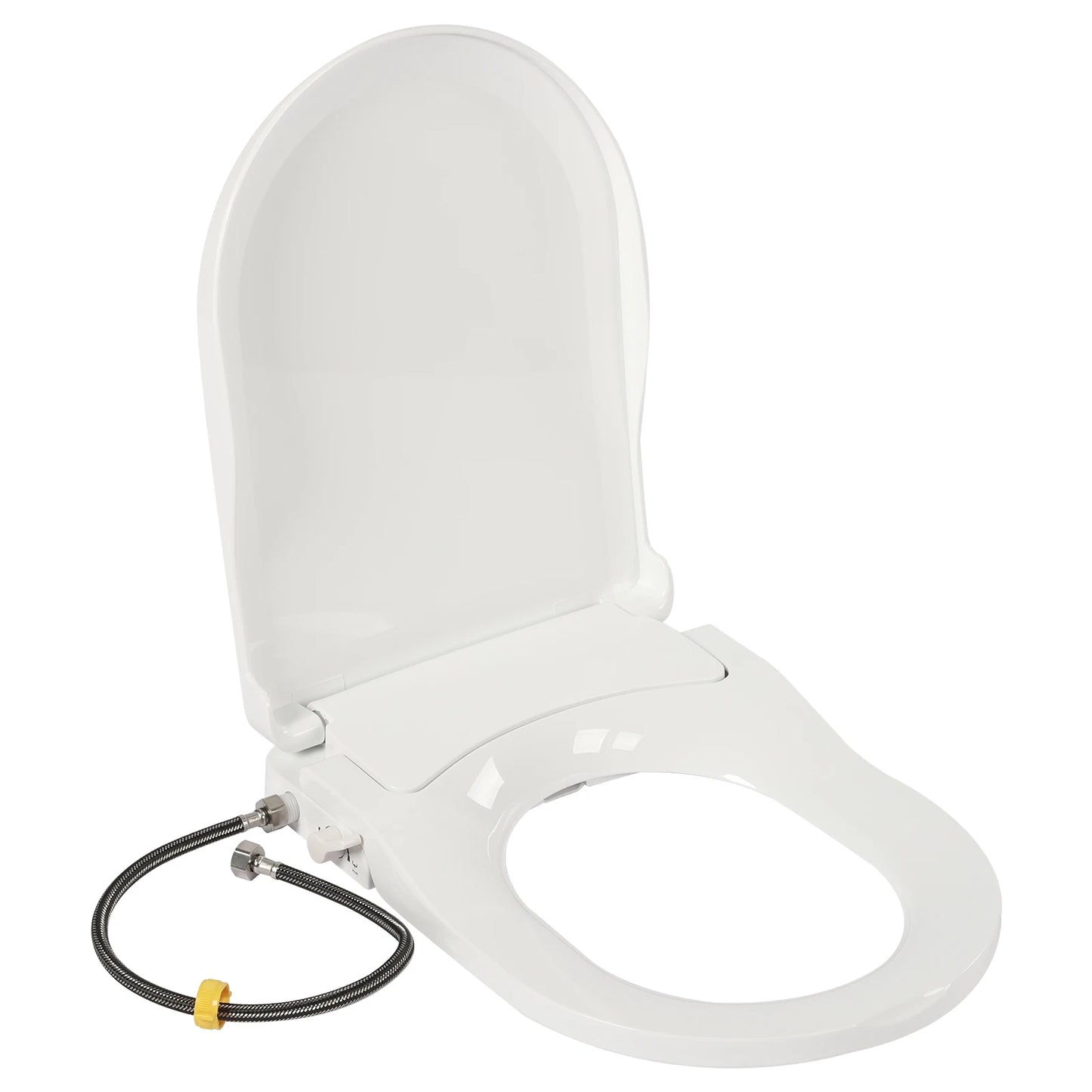 Non Electric Bidet Toilet Seat With Dual Nozzle Elongated