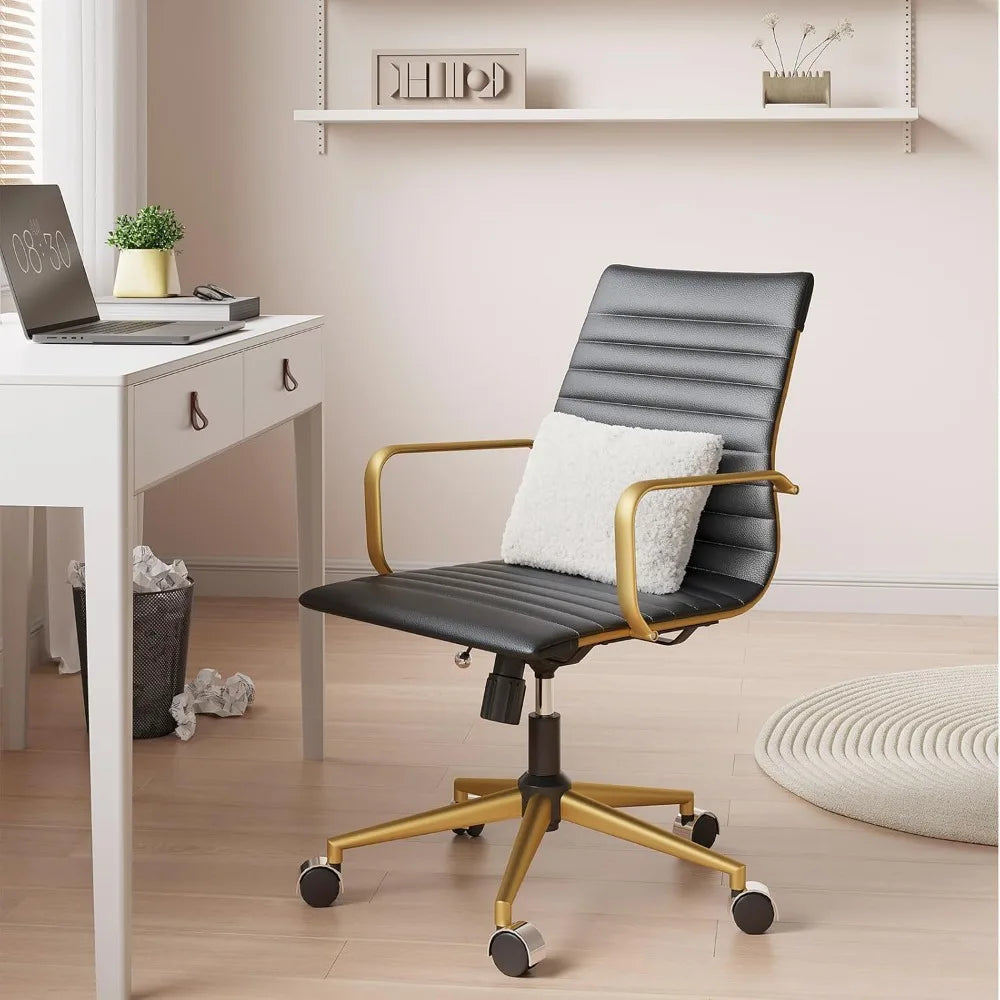 Ergonomic Desk Chair With Armrests And Wheels Home Office