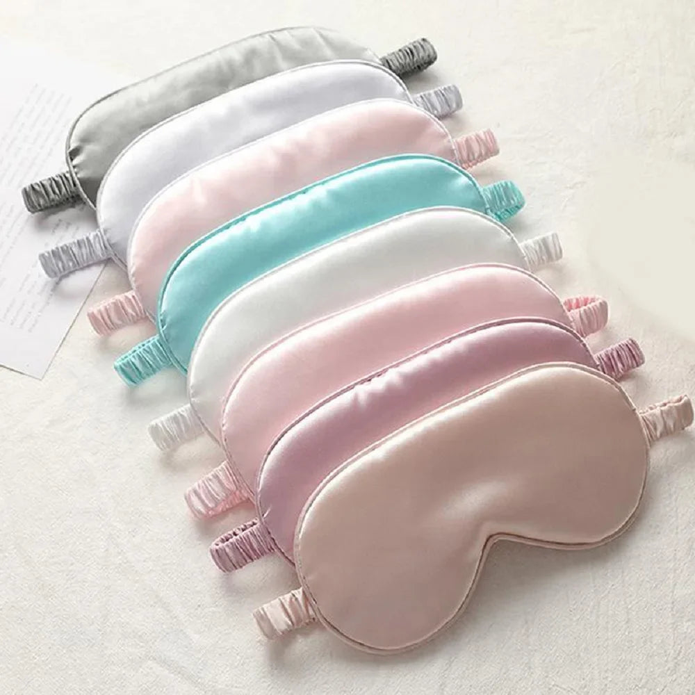 Imitated Silk Sleep Eye Patch Mask With Elastic Headband