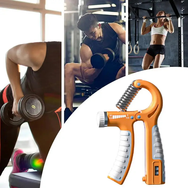 Grip Strengthener Adjustable 5 To 60kg Unisex Hand Exerciser