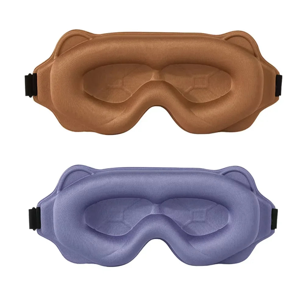 3D Sleep Mask Blindfold Light Blocking Eye Shade Memory Foam