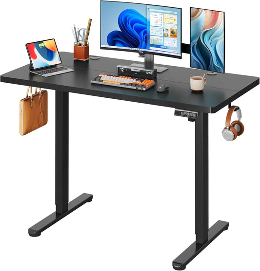 Standing Desk Adjustable Height Sit to Stand Headphone Hook