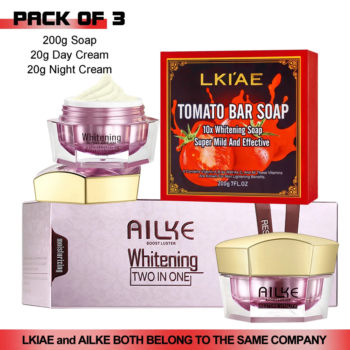 AILKE Organic Tomato Soap Bar Whitening For Face And Body