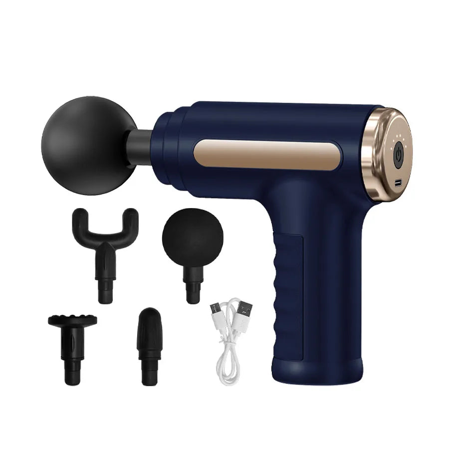 Fitness Massager Fascia Gun With 4 Replaceable Heads