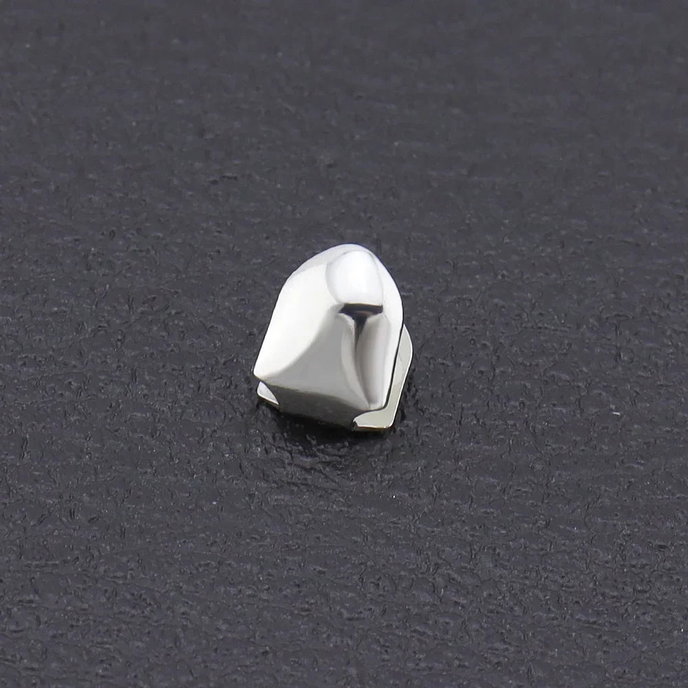 HipHop Gold Tooth Braces Single Piece Dental Decoration Electroplated Hip-hop Accessories Golden Teeth Grills Украшения
