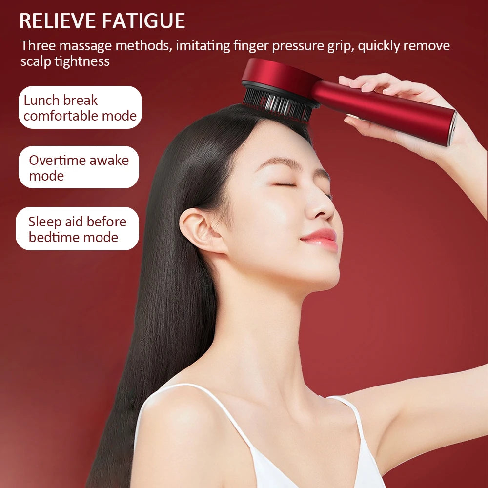 Electric Vibration Massage Comb Red Light Therapy Hair Care
