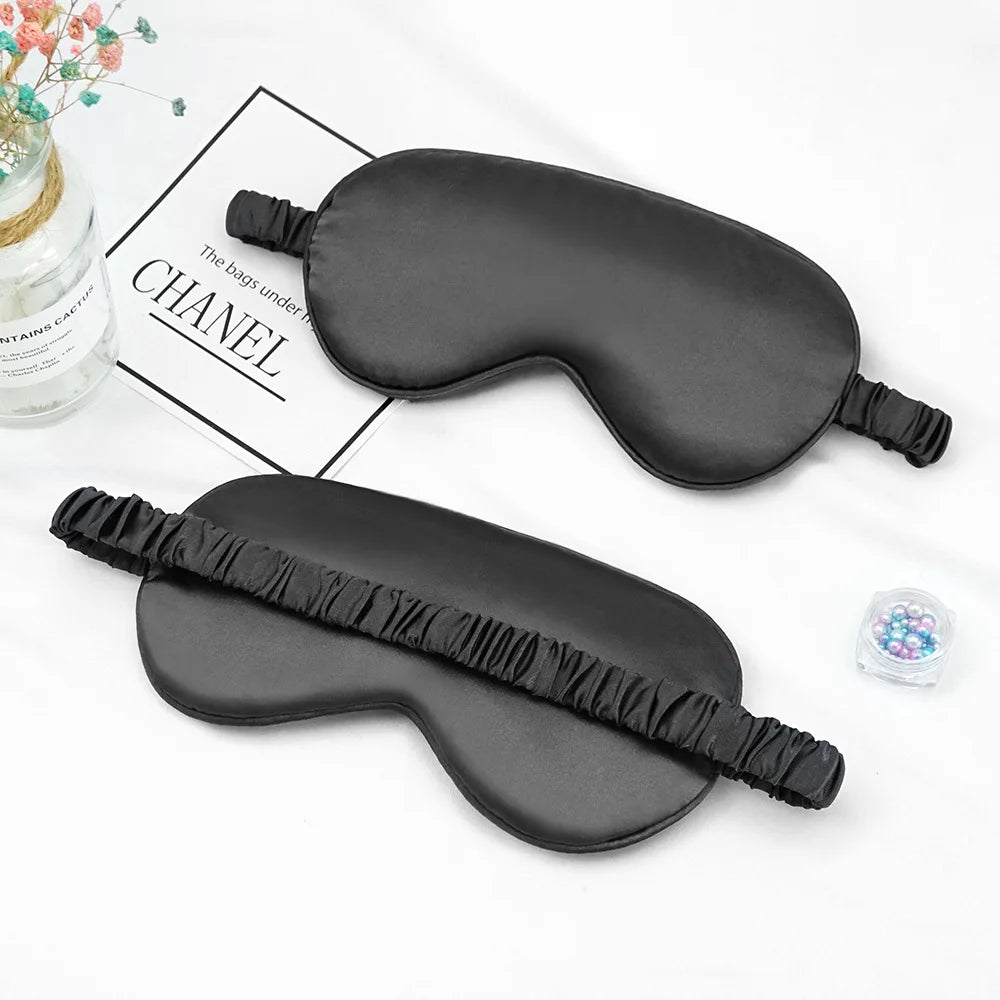 Imitated Silk Sleep Eye Patch Mask With Elastic Headband