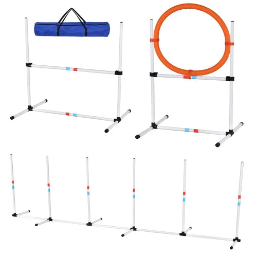 3 Piece Dog Agility Equipment Set For Obstacle Course