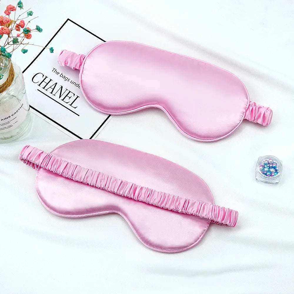 Imitated Silk Sleep Eye Patch Mask With Elastic Headband