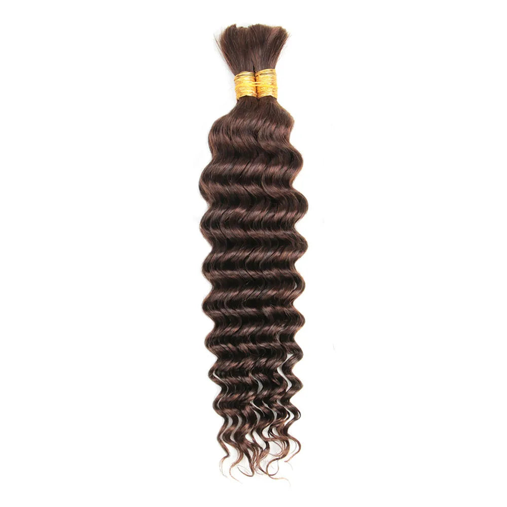 Deep Wave Braiding Hair No Weft Brazilian Virgin Extensions
