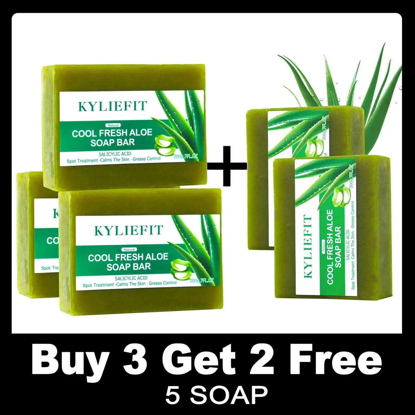 Ailke Aloe Vera Whitening Soap For All Skin Types Acne