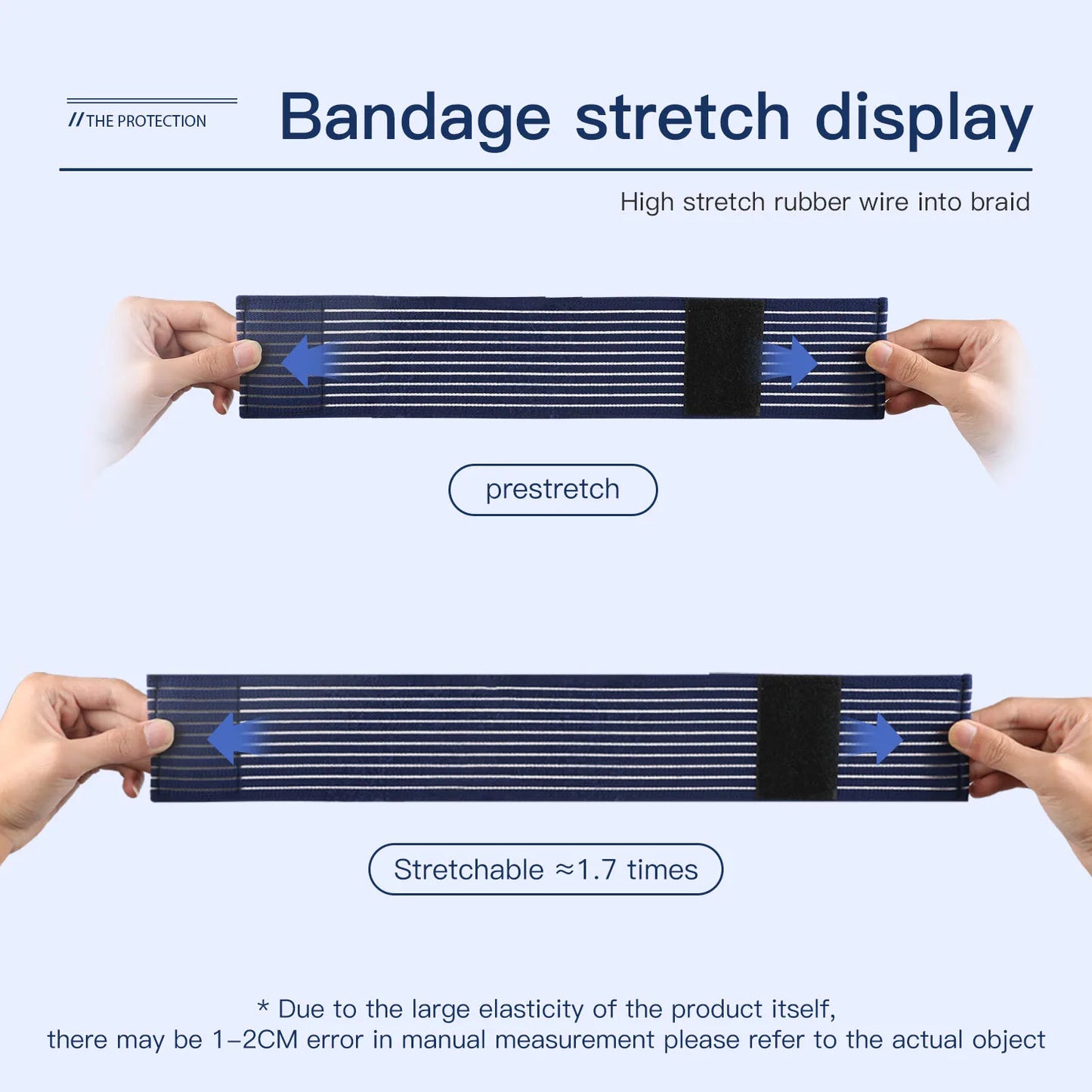 1 PC Tape Compression Bandage Ankle Sports Elbow protector pads Wraps Support Protector Ankle brace support Knee Pads