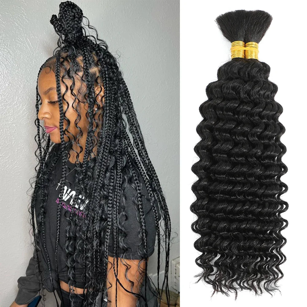 Deep Wave Human Hair Bundles 20 Inch P4 27 Braiding