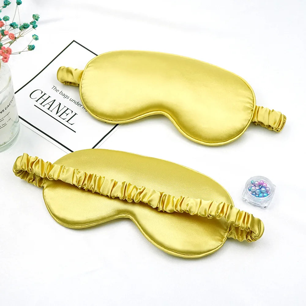 Imitated Silk Sleep Eye Patch Mask With Elastic Headband