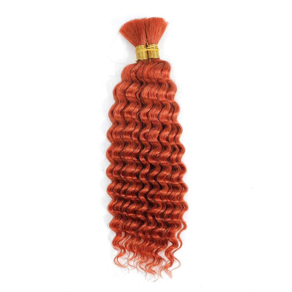 Deep Wave Braiding Hair No Weft Brazilian Virgin Extensions