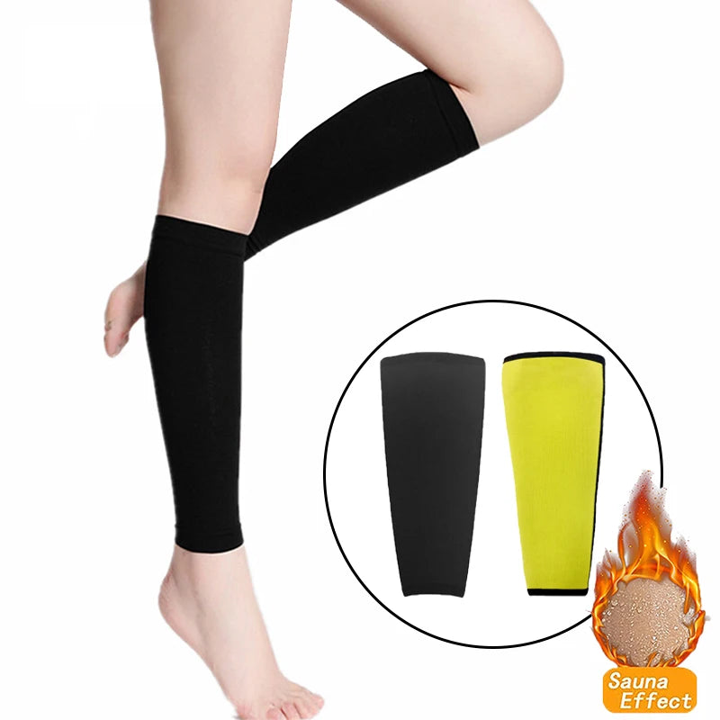 1Pair Leg Warmers Compression Calf Support Leg Brace Sleeves Leg Protection Wraps Sleeves Gym Weight Loss Calf Trimmer Covers