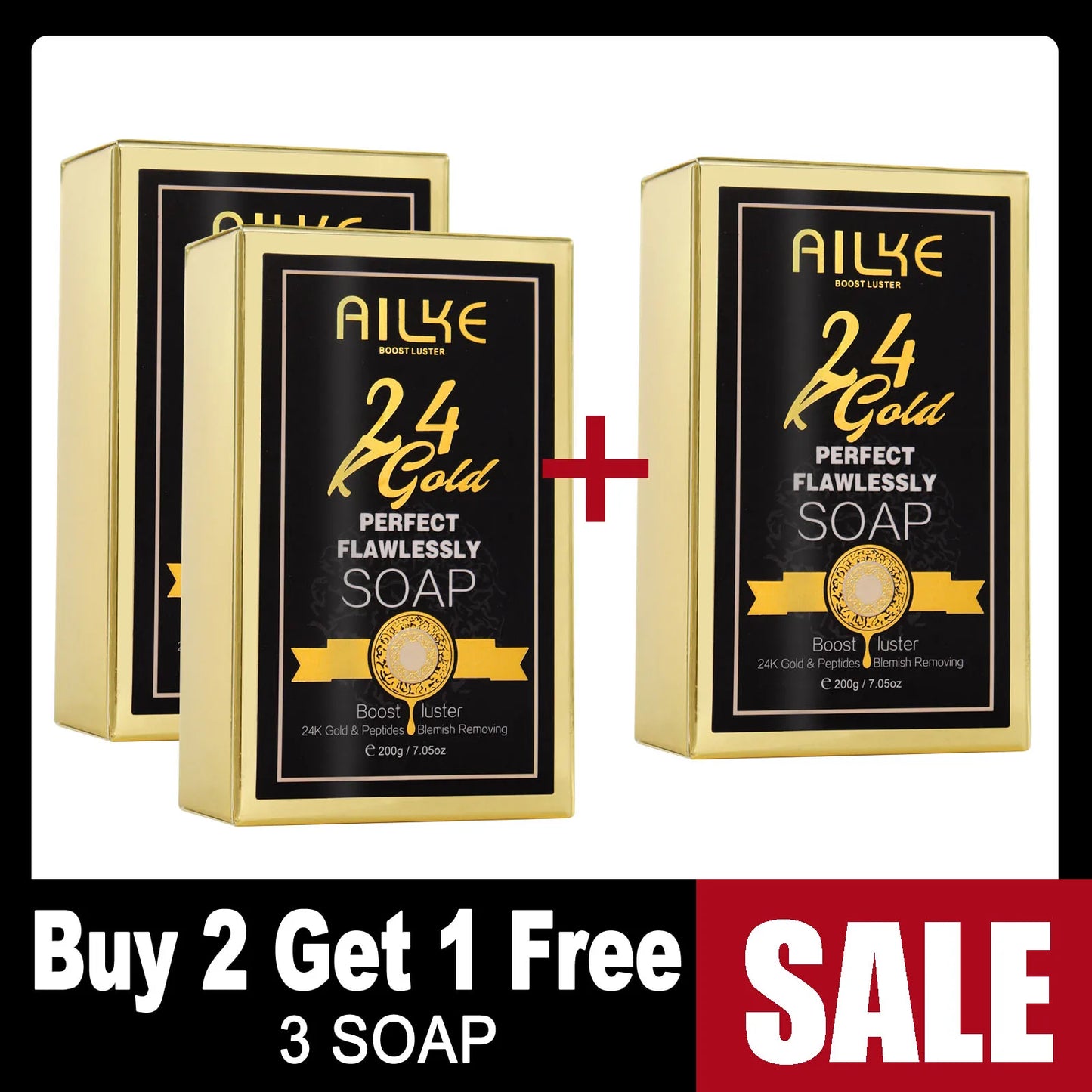 Ailke 24K Gold Flawless Body Oil Whitening Brightening