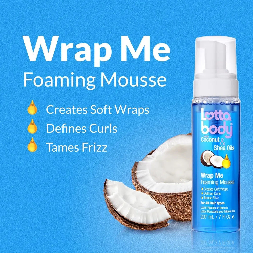 Coconut Oil And Shea Wrap Me Foaming Curl Mousse Curly Hair