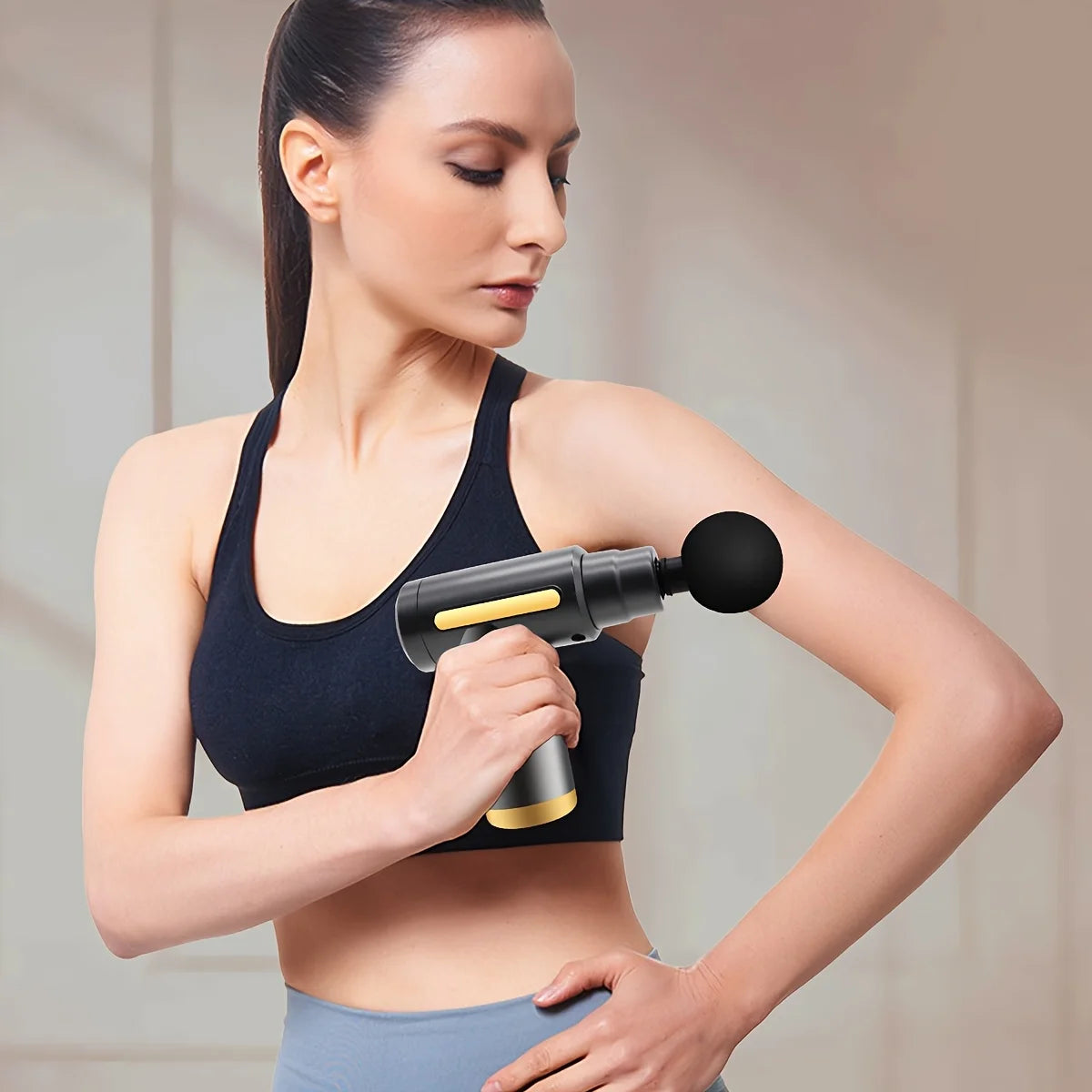 Long Endurance Type C Massage Gun Six Levels Quiet Fascia