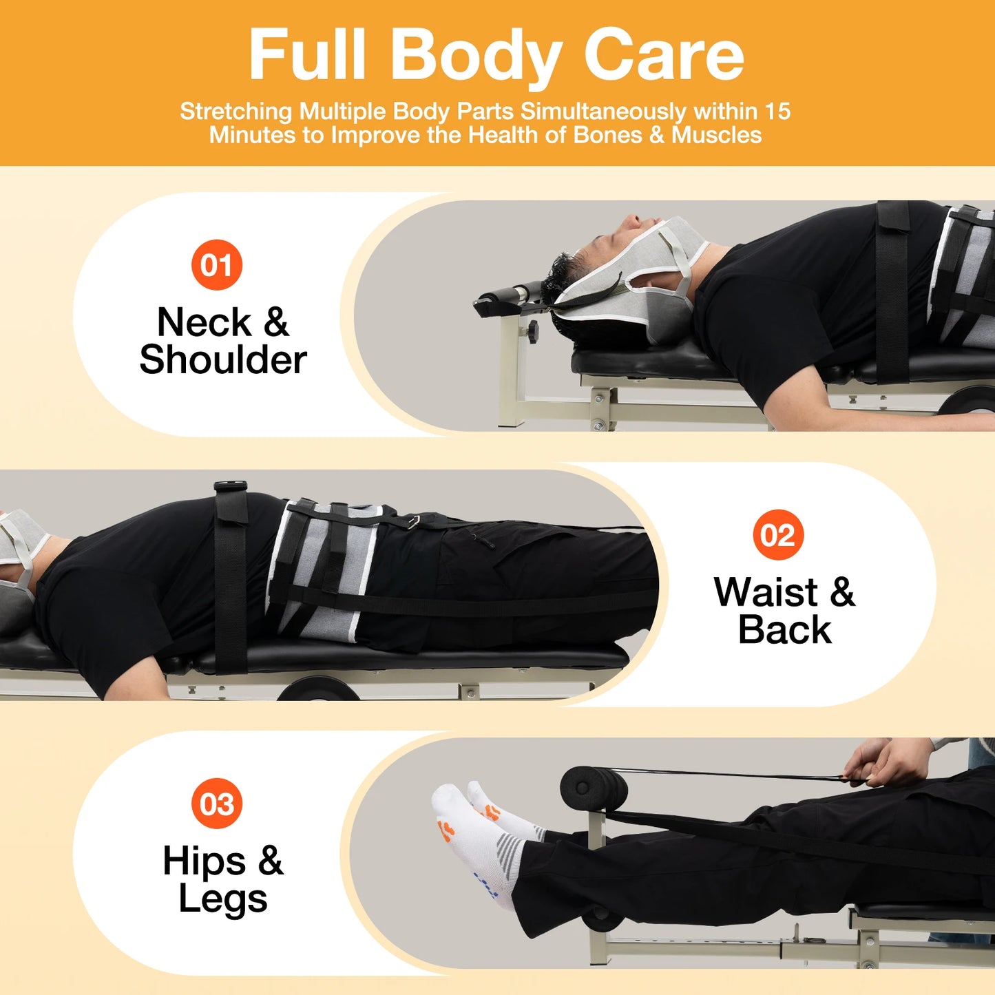 Cervical Traction Bed Inversion Table For Back Pain