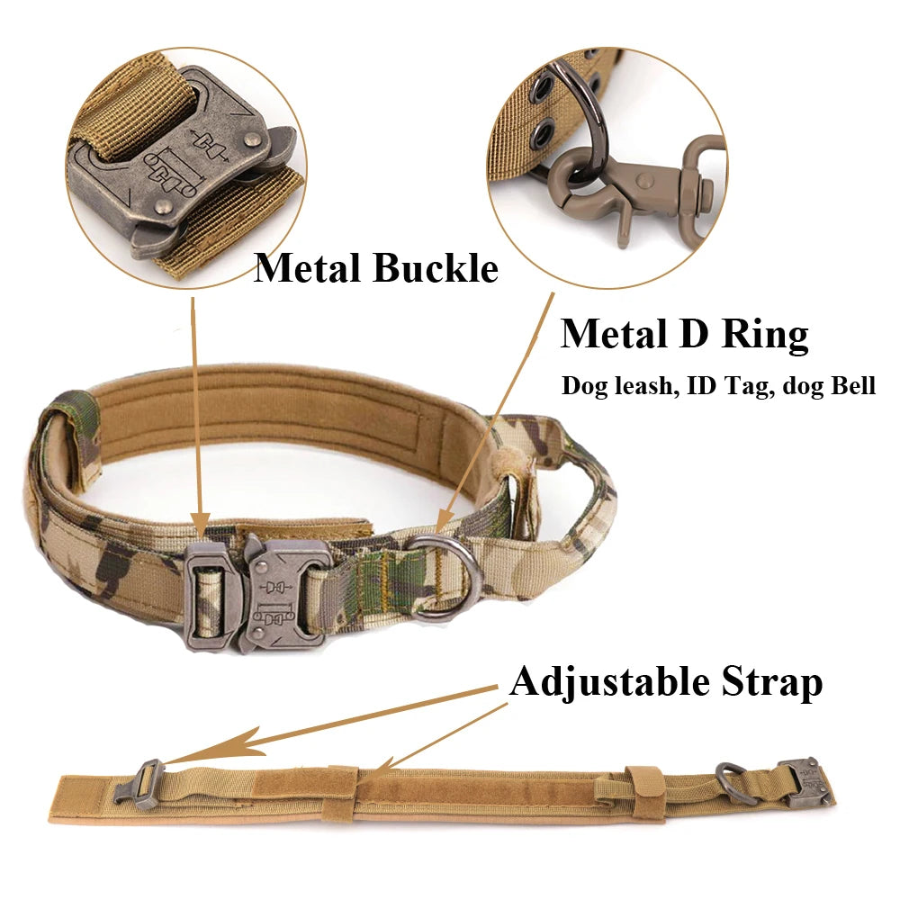 Tactical Dog Harness With Patches For Medium To Large Dogs