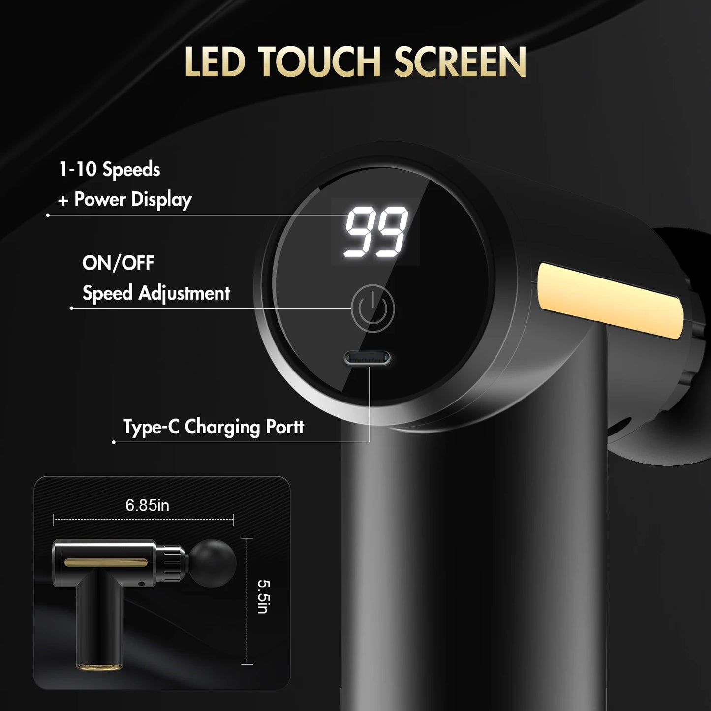 Sejoy Deep Tissue Massage Gun For Pain Relief Massager