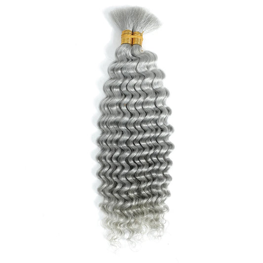 Deep Wave Braiding Hair No Weft Brazilian Virgin Extensions