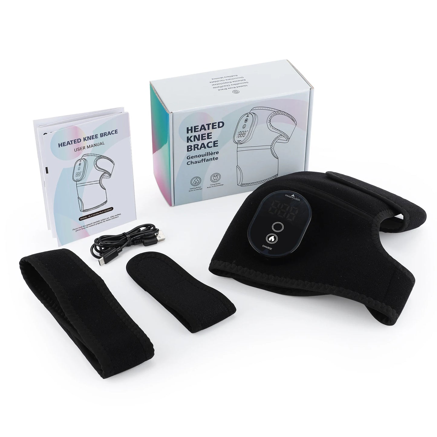 US Stock 3 In 1 Heating Knee Massager With Hot Compress