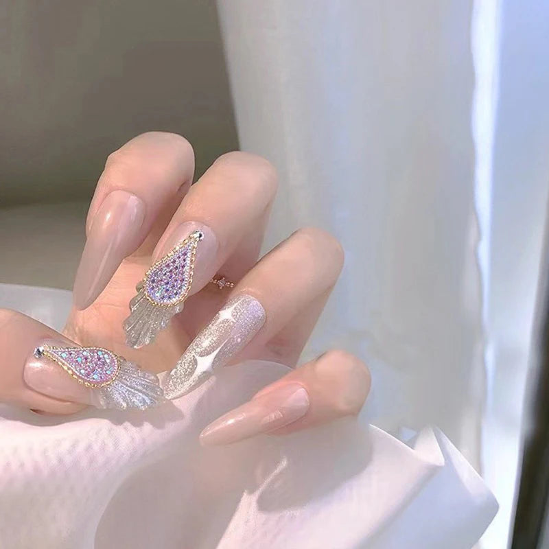 100cm Metal Nail Chains Charm Rhinestone 3D Nail Art DIY