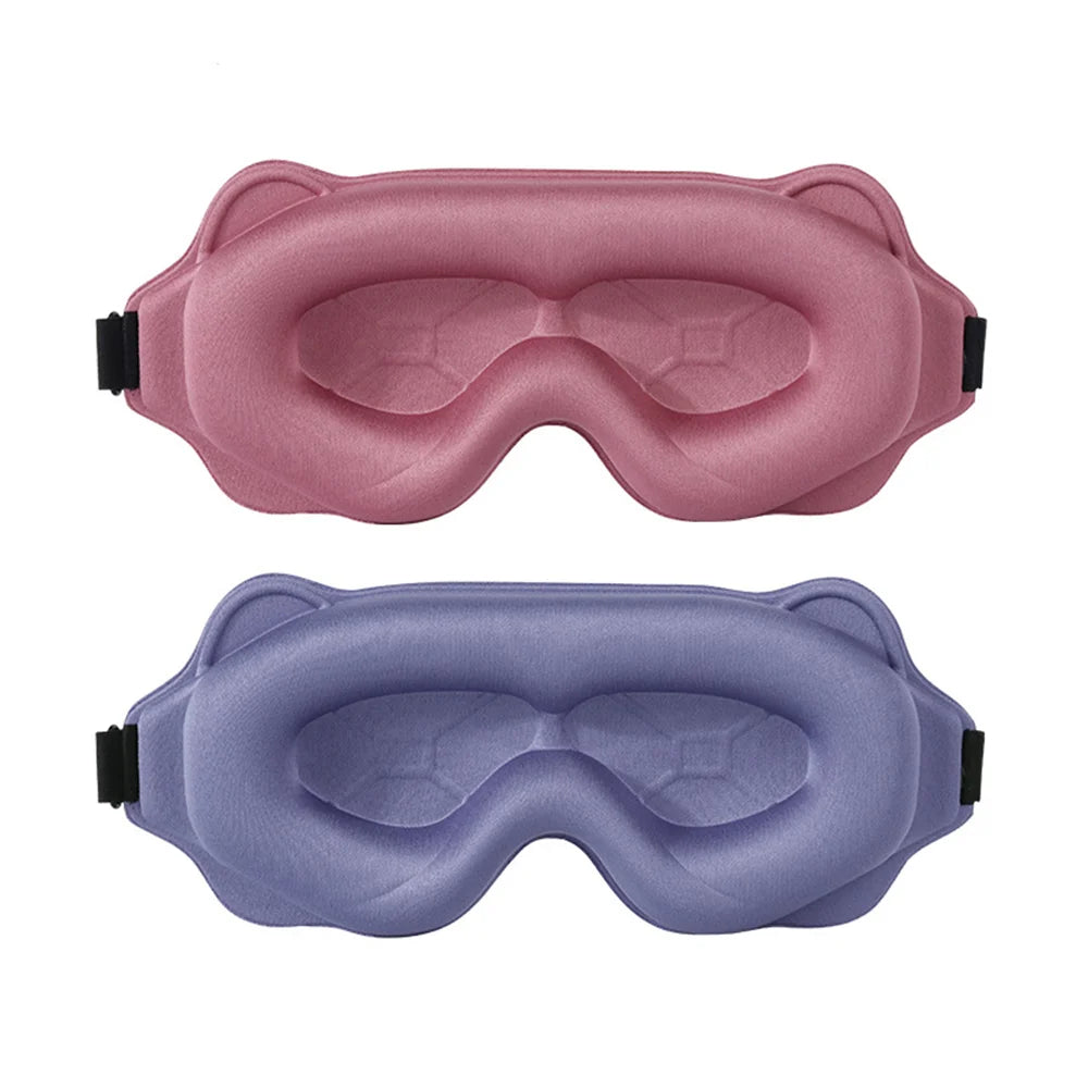 3D Sleep Mask Blindfold Light Blocking Eye Shade Memory Foam