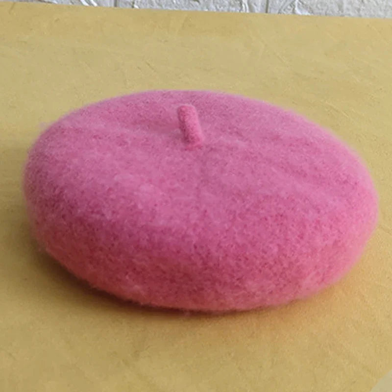 Winter Wool Beret Hat For Pets Cats Dogs Christmas Earmuffs