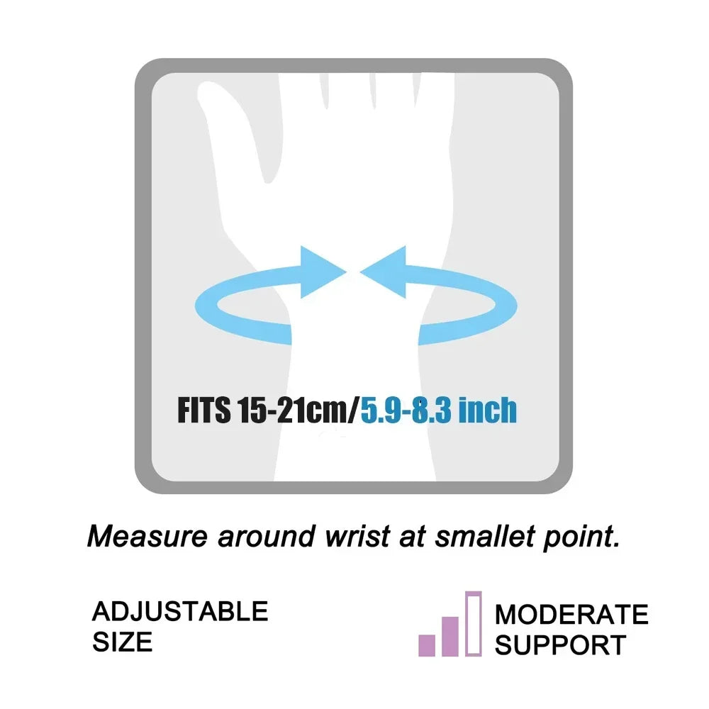 Thumb Wrist Support Brace, Wrist Compression Sleeve Splint for Sprained, Tendonitis, Carpal Tunnel, Hand Joint Pain, Arthritis