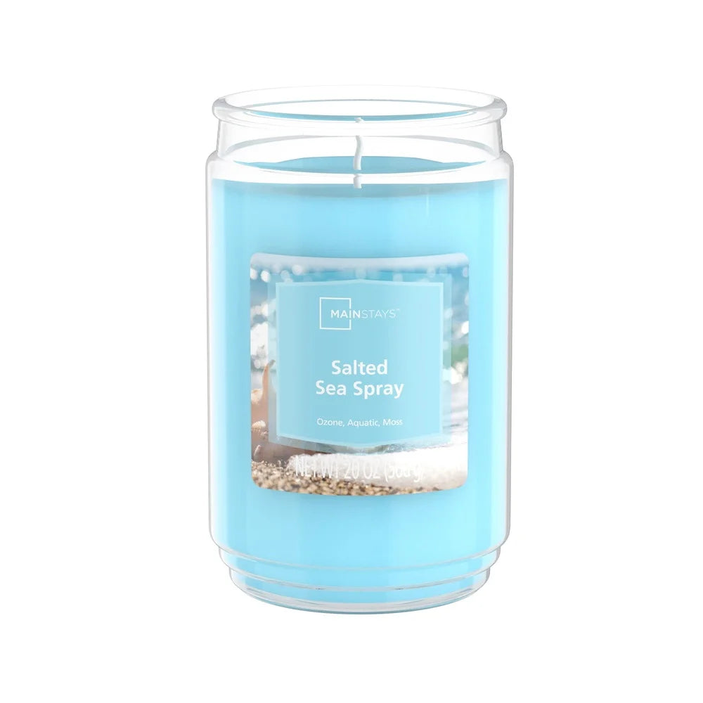 Salted Sea Spray Scented Candle 20 Oz Glass Jar Long Burn
