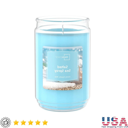 Salted Sea Spray Scented Candle 20 Oz Glass Jar Long Burn