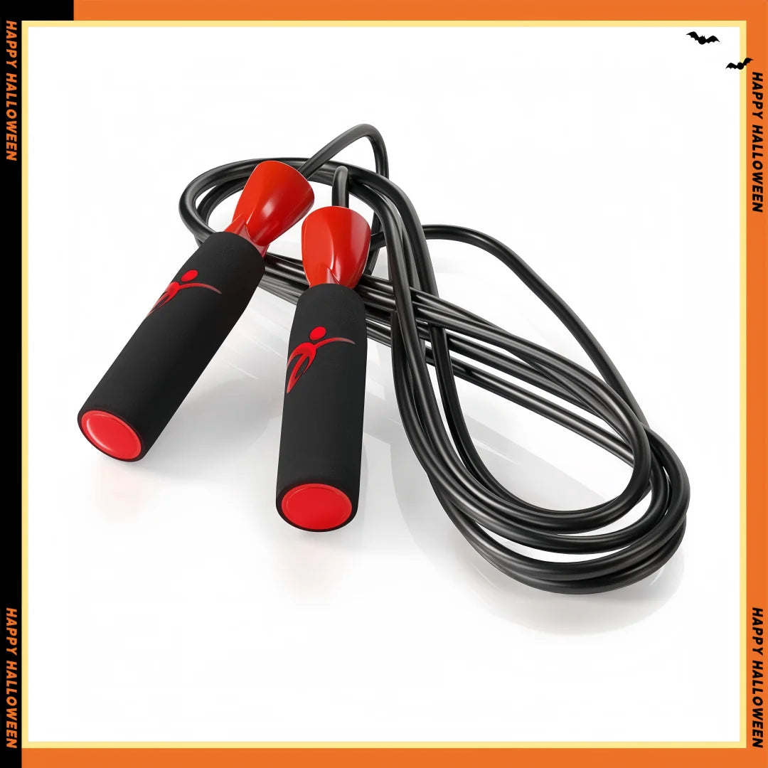 Jump Rope For Fitness And Boxing Adjustable Tangle Free Red