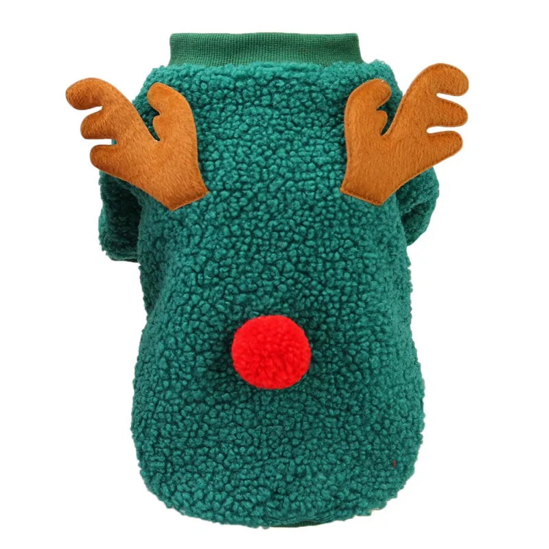 Christmas Pet Fleece Sweater for Small Dogs and Cats