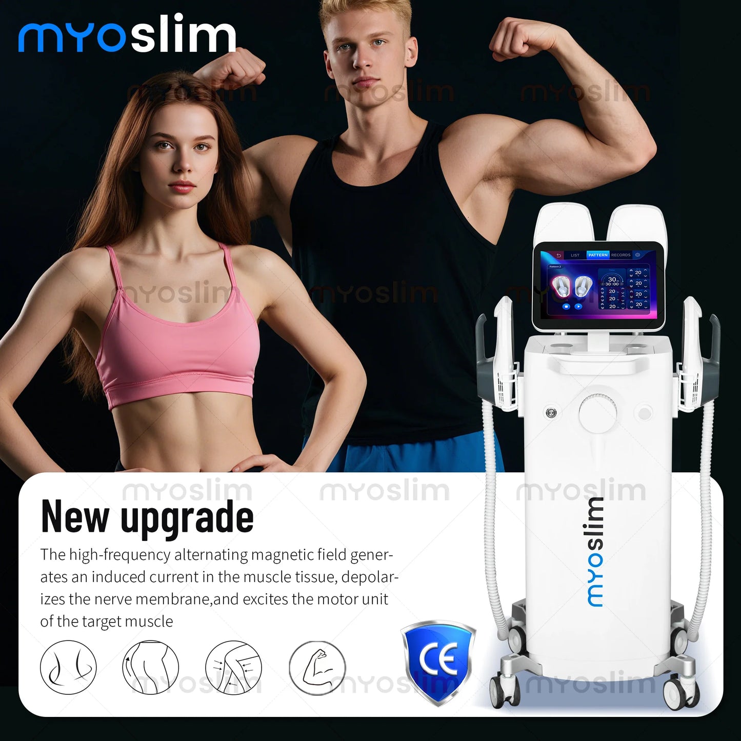 Professional RF Fat Loss Build Muscle EMS Device Toning
