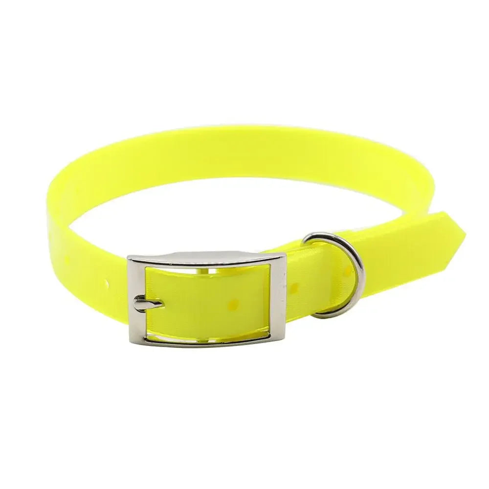 Fashion Dog Collar TPU Nylon Waterproof Easy Clean 7 Colors