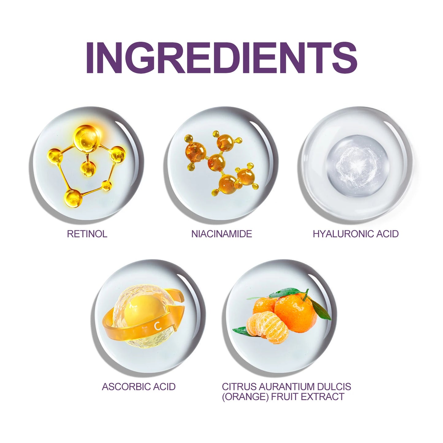 Retinol facial essence improves dull skin, improves skin elasticity, moisturizes and brightens skin care facial essential oil