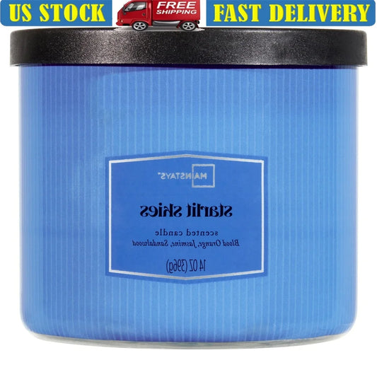 Three Wick Starlit Skies Scented Candle 65 Hour Burn Time