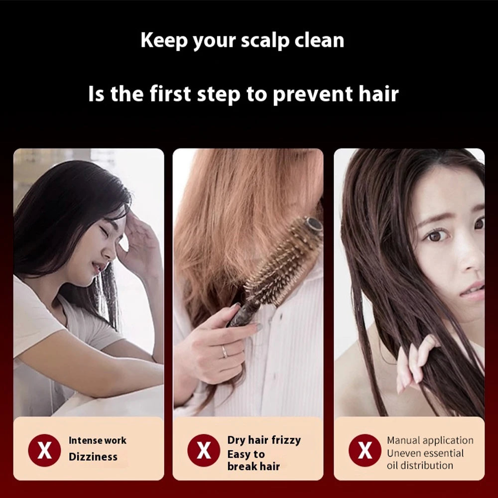 Electric Vibration Massage Comb Red Light Therapy Hair Care