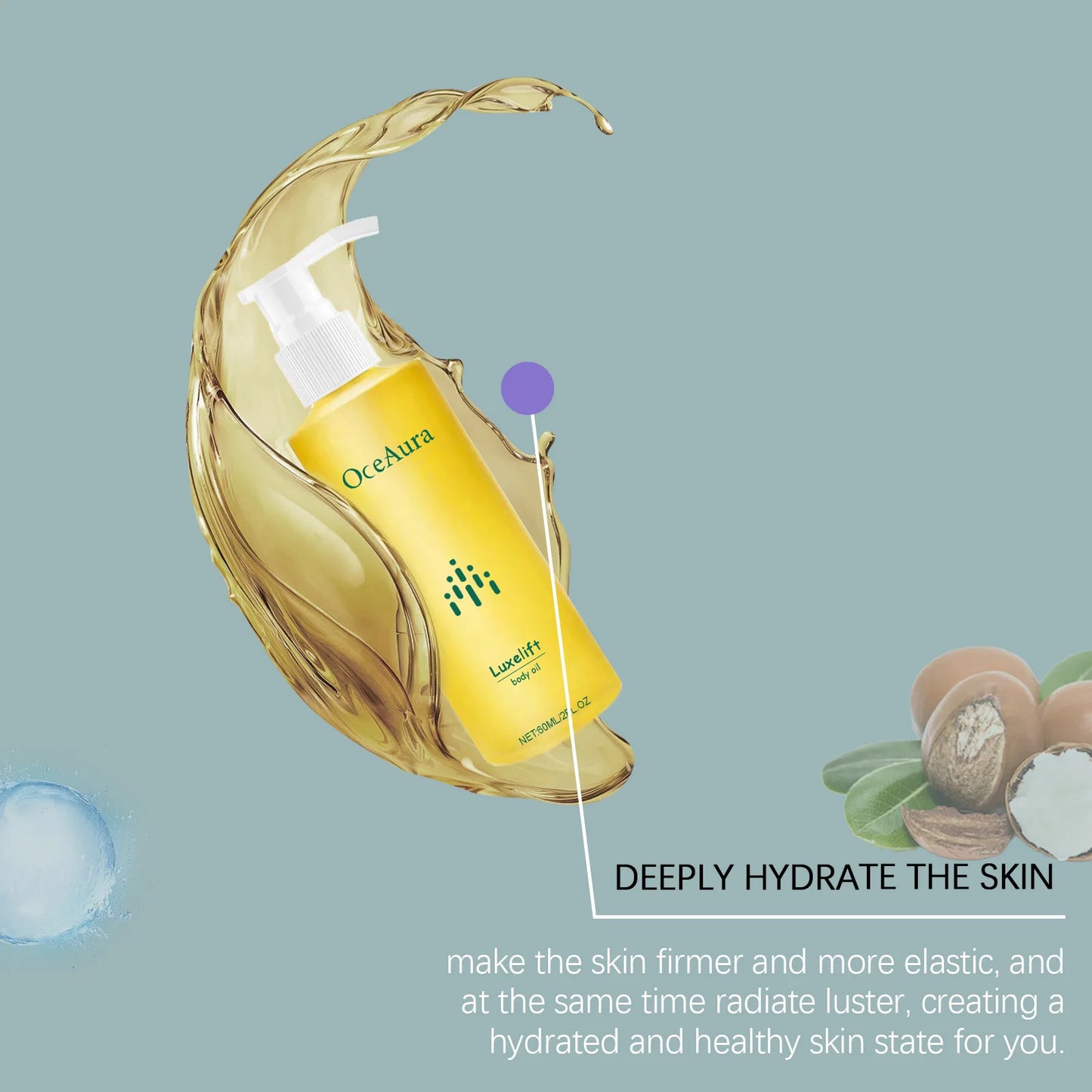 OCEAURA Body Skin Care Oil Skin Hydrating Moisturizing Refreshing Skin Care firming care oil