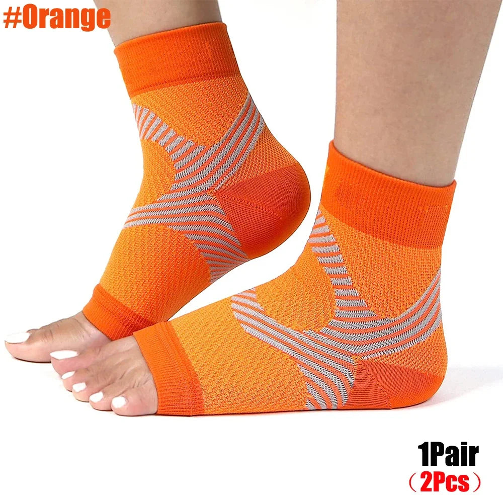 1pair  Ankle Support Plantar Fasciitis Compression Socks for Women and Men,Ankle Compression Sleeve for Basketball Football