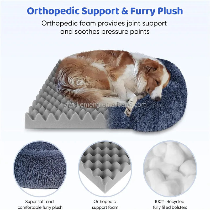 Thickened Orthopedic Dog Bed for Large Dogs Washable Cover