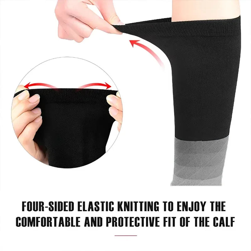 1Pair Calf Compression Sleeves 20-30Mmhg Leg Sleeve Socks for Men & Women Shin Splint Relief Varicose Vein & Fatigue Support