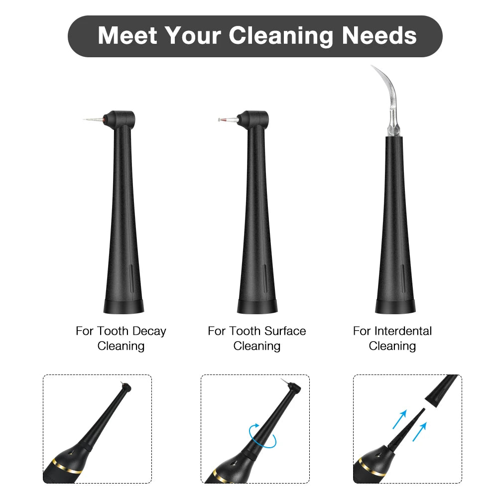 Electric Dental Scaler Toothbrush Set Teeth Whitening Oral Care Tool Stains & Calculus Remover Sonic Tooth Cleaner