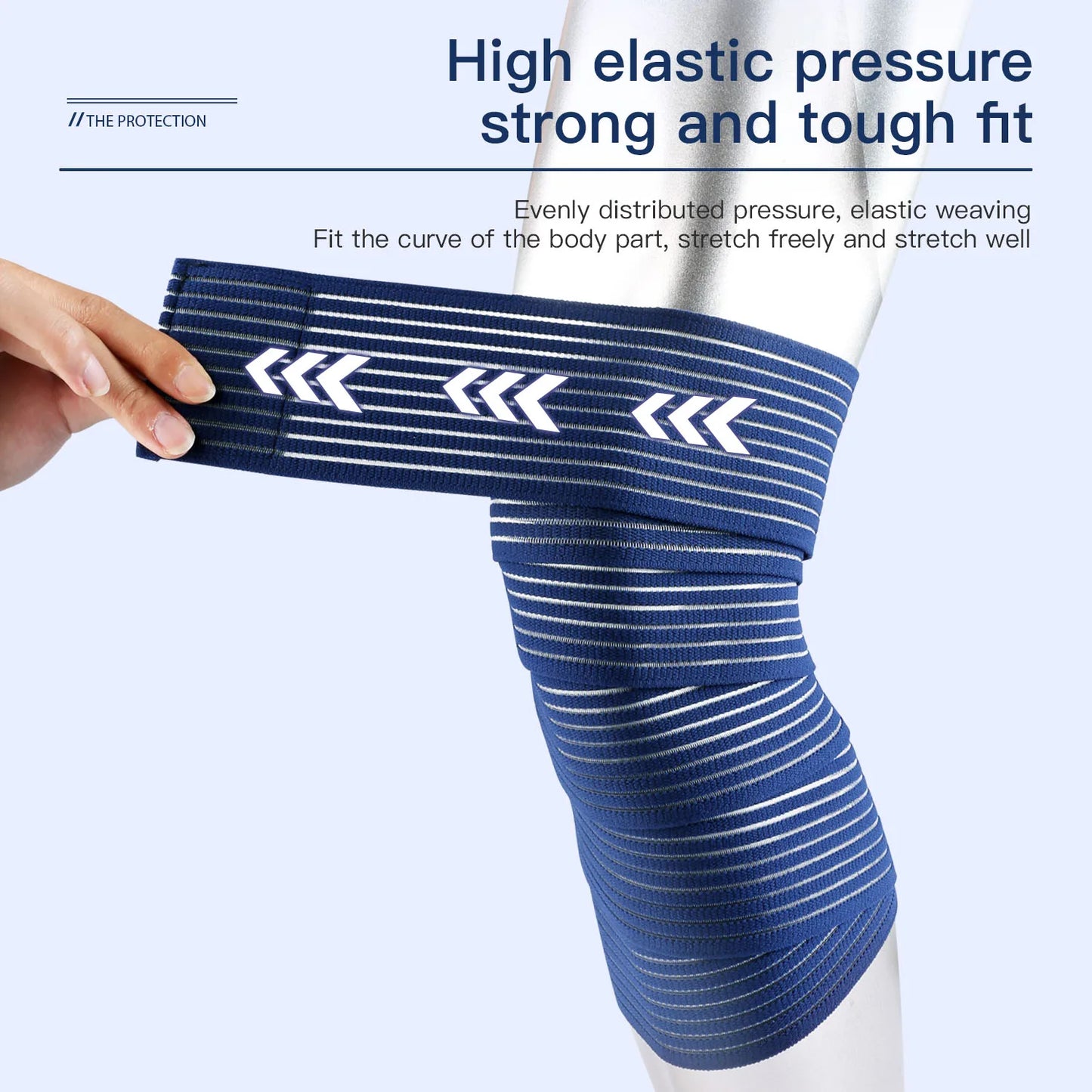 1 PC Tape Compression Bandage Ankle Sports Elbow protector pads Wraps Support Protector Ankle brace support Knee Pads