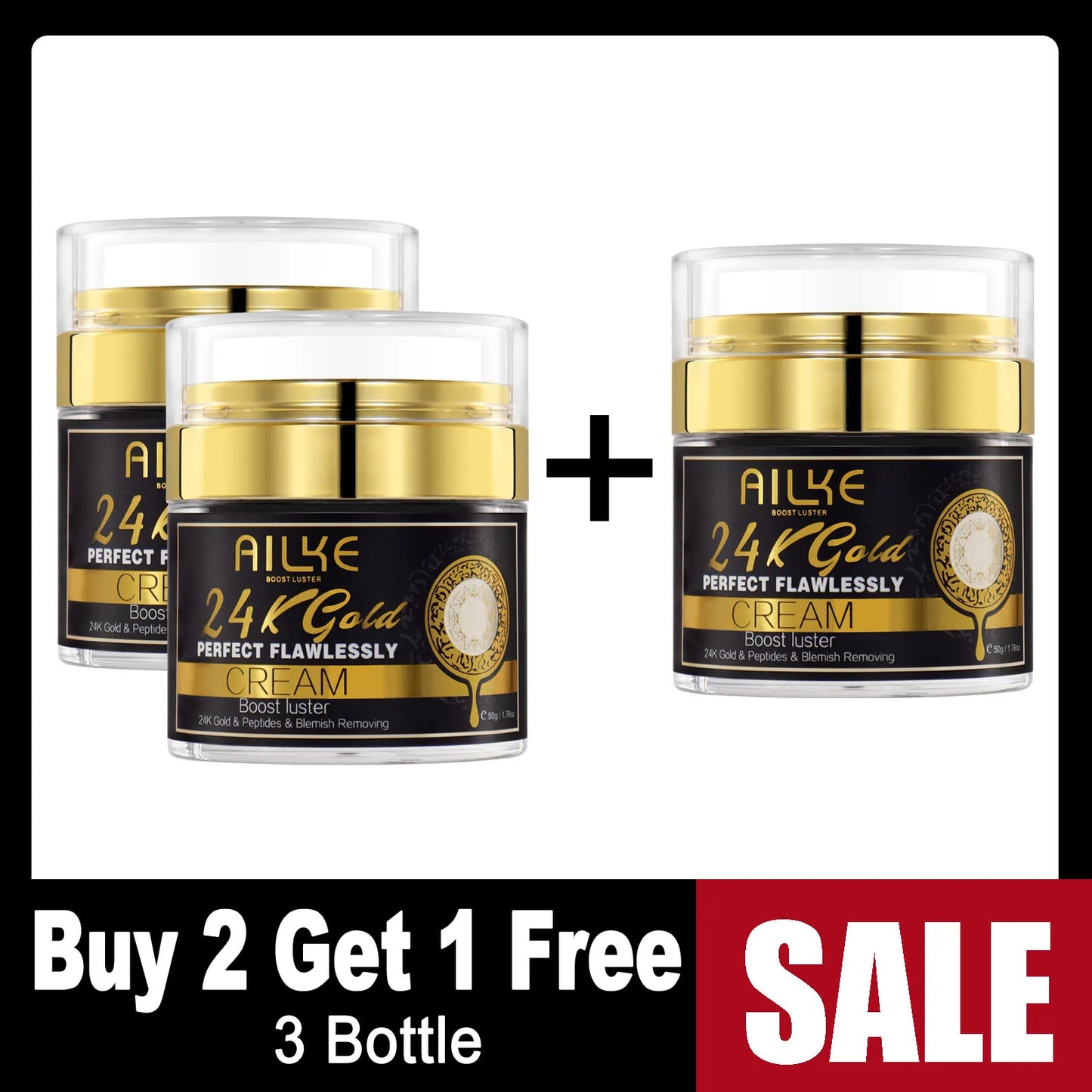 Ailke 24K Gold Flawless Body Oil Whitening Brightening