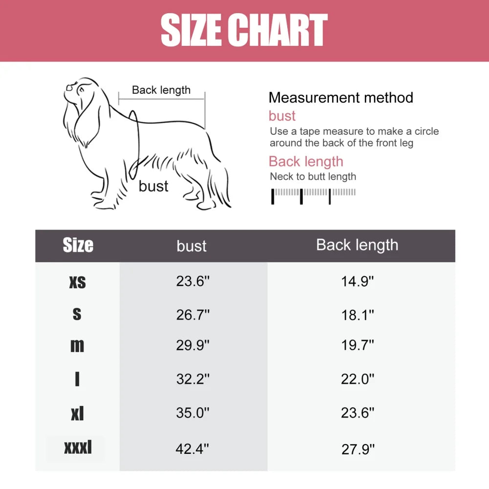 Cozy Winter Fleece Dog Jumpsuit For Small To XXL Dogs